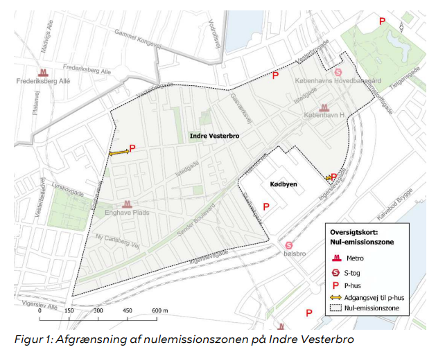 Den nye indskrænkede forbudszone. Foto: Københavns Kommune